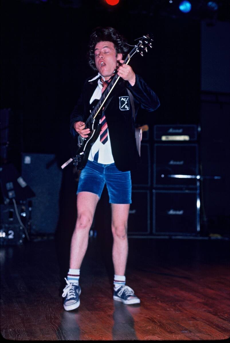 Angus Young, photographed by Peter Klein